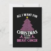 私がクリスマスに欲しいのは乳癌の治療法だけだ 招待状 (正面)