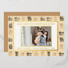 私がクリスマスに欲しいのは君だけだ | 箔シーズンカード