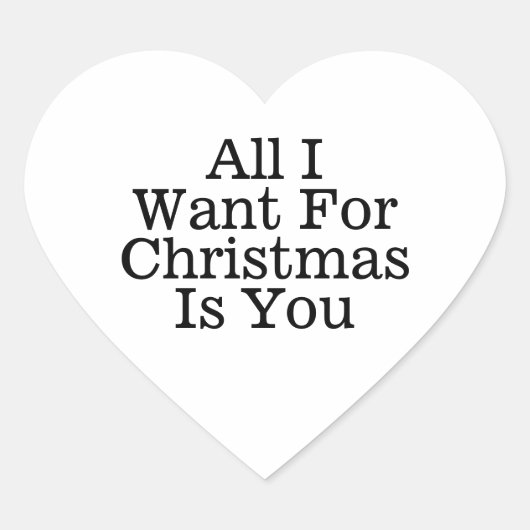 私がクリスマスに欲しいのは君のロマンチックだけだ ハートシール (正面)