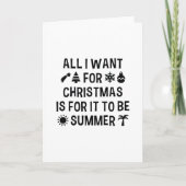 私がクリスマスに欲しいのは夏だけなんだ シーズンカード (正面)