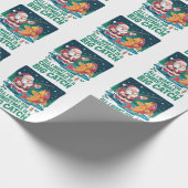 私がクリスマスに欲しいのは大きなキャッチ魚釣り ラッピングペーパー (角)