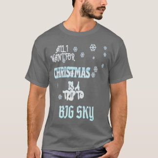私がクリスマスに欲しいのは大空への旅行だけだ Tシャツ