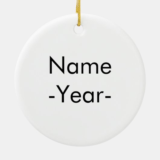 私がクリスマスに欲しいのは完璧な眉だけだ セラミックオーナメント (裏面)