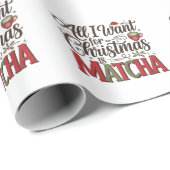 私がクリスマスに欲しいのは抹茶グリーンコーヒー ラッピングペーパー (ロールコーナー)