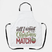私がクリスマスに欲しいのは抹茶グリーンドリンクだけだ エプロン (正面)