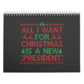 私がクリスマスに欲しいのは新大統領投票だけだ カレンダー (カバー)