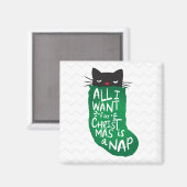 私がクリスマスに欲しいのは昼寝 マグネット (正面/裏面)