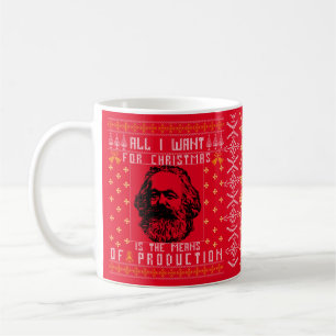 私がクリスマスに欲しいのは生産の手段だけだ コーヒーマグカップ