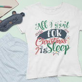 私がクリスマスに欲しいのは睡眠の皮肉だおもしろい Tシャツ