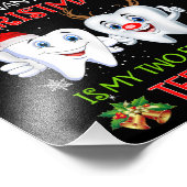 私がクリスマスに欲しいのは私の前歯の二本のおもしろい フォトプリント            (角)