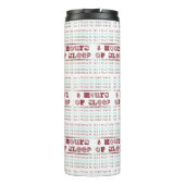 私がクリスマスに欲しいのは8時間の睡眠だけだ タンブラー (裏面)