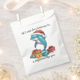 私がクリスマスに欲しいのは、あなたのようなイルカ フェイバーバッグ