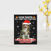 私がクリスマスに欲しいのは、オーストラリアの羊飼いだけだろう カード (黄色い花)