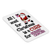 私がクリスマスに欲しいのは…乳がん マグネット (右側)