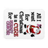 私がクリスマスに欲しいのは…乳がん マグネット (横)