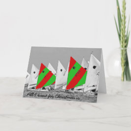 私がクリスマスに欲しいのは、日に焼ける魚だけだ シーズンカード