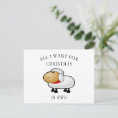 私がクリスマスに欲しいのはEweだけだ シーズンポストカード (スタンド正面)