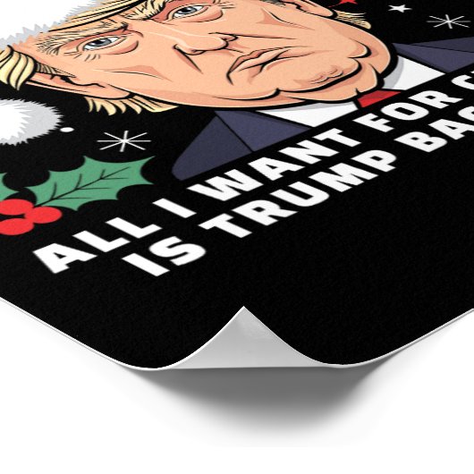 私がクリスマスに欲しいのはF号室に戻るトランプだけだ ポスター (角)