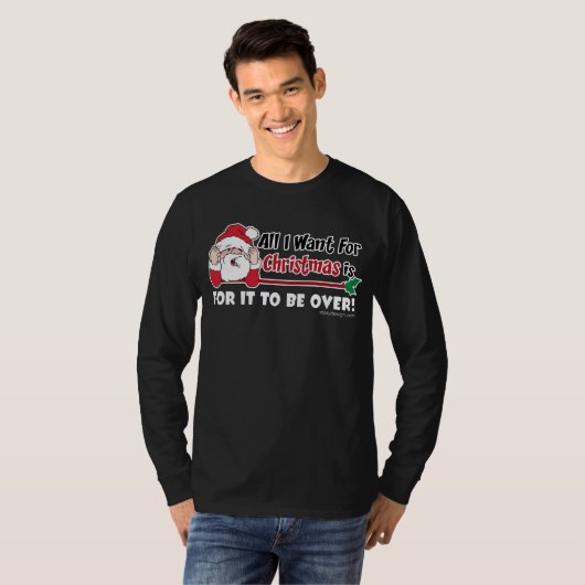 私がクリスマスのおもしろいなデザインのためにほしいすべて Tシャツ (正面フル)
