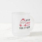 私がクリスマスのためにほしいすべて コーヒーマグカップ (正面右)