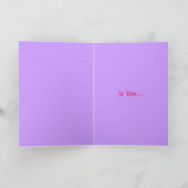 私がクリスマスのために…ほしいすべて シーズンカード (内部)