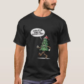 私がクリスマスの全フェスティバルおもしろいクリスマス Tシャツ (正面)