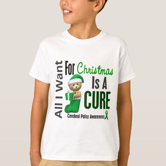 私がクリスマスの脳性麻痺のためにほしいすべて Tシャツ (正面)