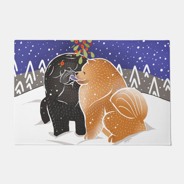 私がクリスマスの食事の玄関マット2のサイズのためにほしいすべて ドアマット (正面)