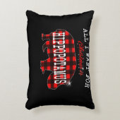 私がクリスマスを望むのはヒポタマスおもしろいクリスマス アクセントクッション (正面(垂直))