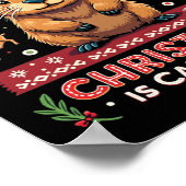 私がクリスマスを欲しいのはキャピバラのクリスマスキャピブだけだ ポスター (角)