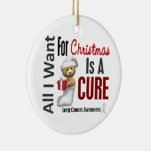 私がクリスマスオーナメントのためにほしい肺癌すべて セラミックオーナメント (右)