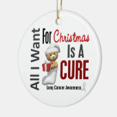 私がクリスマスオーナメントのためにほしい肺癌すべて セラミックオーナメント (左)