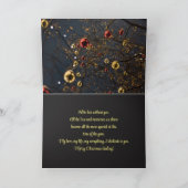 私がクリスマスカードを愛するバウブルマン サンキューカード (内部)