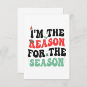 私がクリスマスプレゼントのシーズンのおもしろい理由だ エンクロージャーカード (正面/裏面)