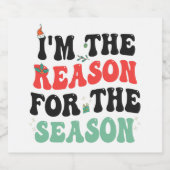 私がクリスマスプレゼントの季節おもしろいの理由 ビールラベル (シングルラベル)