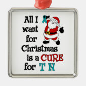 私がクリスマス… TNのためにほしいすべて メタルオーナメント (正面)