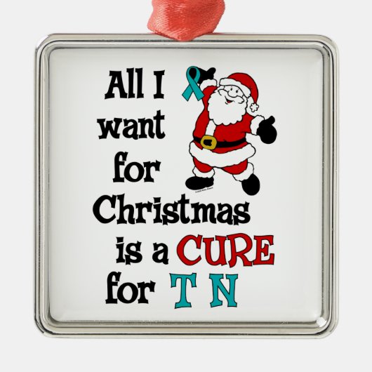 私がクリスマス… TNのためにほしいすべて メタルオーナメント (正面)