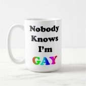 私がゲイ コーヒーマグカップ (左)