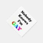 私がゲイ スタンダードカクテルナプキン (角)