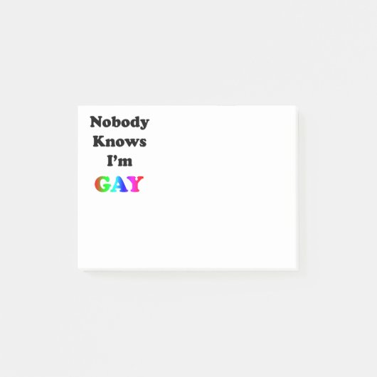 私がゲイ ポストイット (正面)