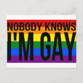 私がゲイ ポストカード (正面)
