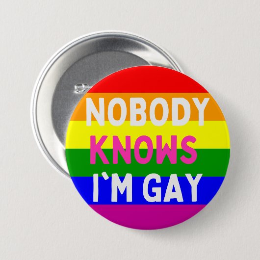 私がゲイ 缶バッジ (正面&裏面)