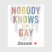 私がゲイLGBTおもしろいゲイプライド シール (シート)