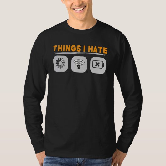 私がゲーマーを憎むものことわざ Tシャツ (正面)