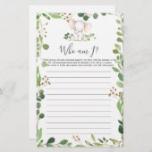 私がゲームしている象の赤ちゃんシャワー (正面/裏面)