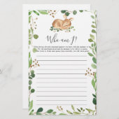 私がゲームしている鹿の赤ちゃんシャワー (正面/裏面)