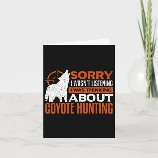 私がコヨーテ聞ィーの事を考え知らなくてごめんなさい カード (正面)