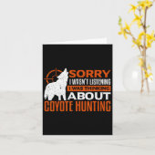 私がコヨーテ聞ィーの事を考え知らなくてごめんなさい カード (黄色い花)