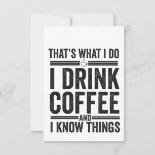 私がコーヒーのカフェインを飲むおもしろいのは サンキューカード