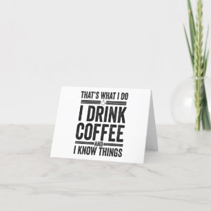 私がコーヒーのカフェインを飲むおもしろいのは サンキューカード